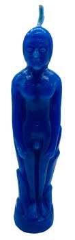 Blue Male candle