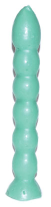9 1/2" Green 7 Knob candle